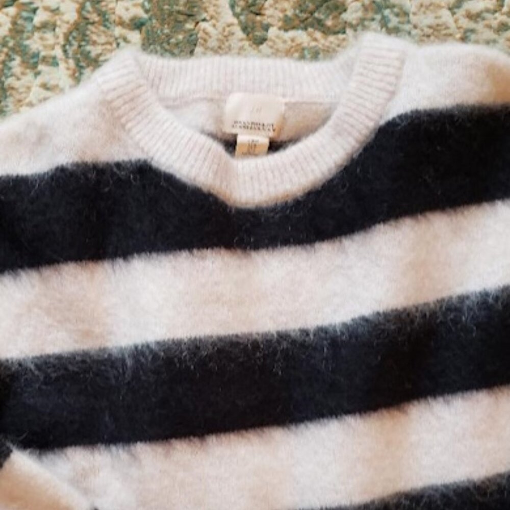 Wool Blend H&M Color Block Striped Sweater - image 2